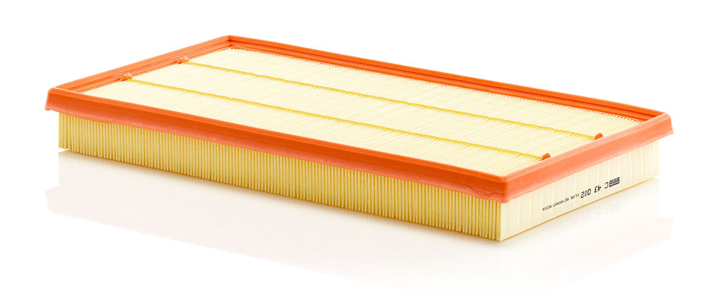 MANN-FILTER Luftfilter c43002 Filterindsats length_mm_203|Længde [mm]|421 width_mm_206|Bredde [mm]|225 height_mm_209|Højde [mm]|47 47mm for MERCEDES-