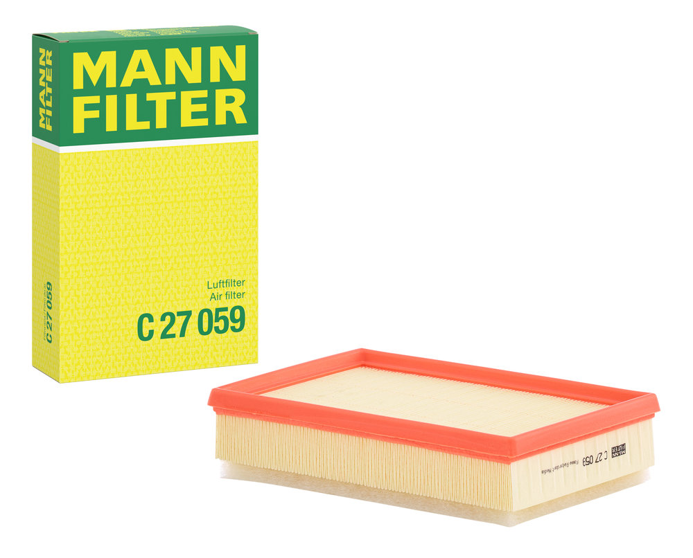 MANN-FILTER Luftfilter c27059 Filterindsats length_mm_203|Længde [mm]|265 width_mm_206|Bredde [mm]|178 height_mm_209|Højde [mm]|60 60mm for VOLVO