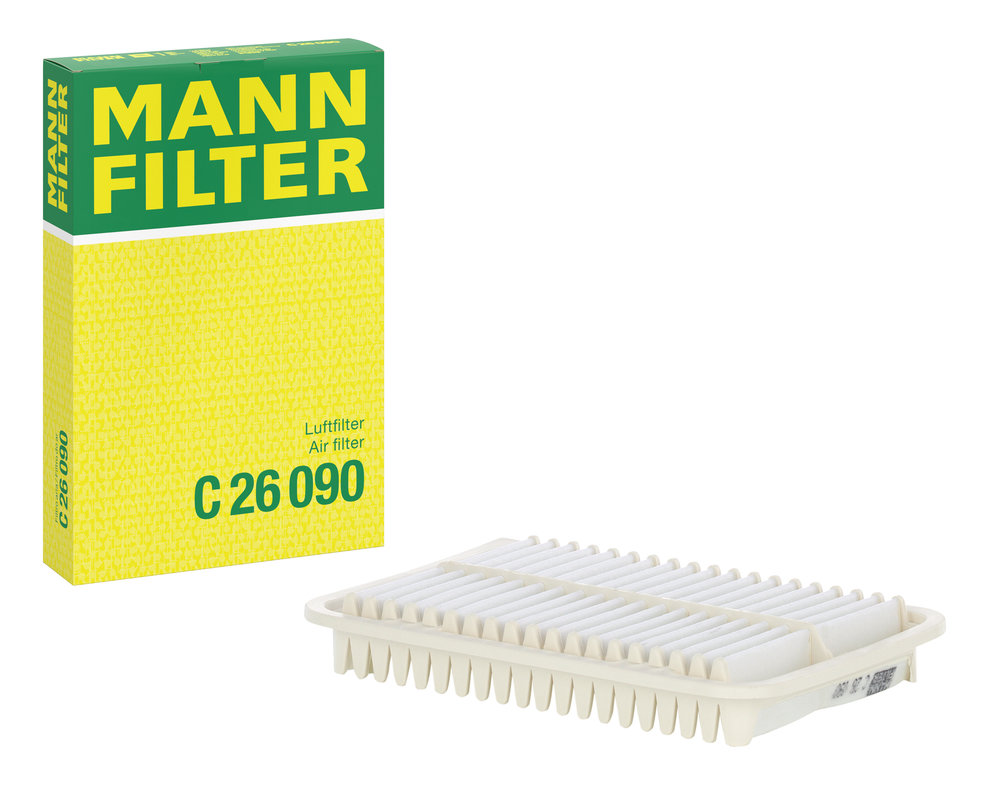 MANN-FILTER Luftfilter c26090 Filterindsats length_mm_203|Længde [mm]|257 width_mm_206|Bredde [mm]|165 height_mm_209|Højde [mm]|39 39mm for SUZUKI