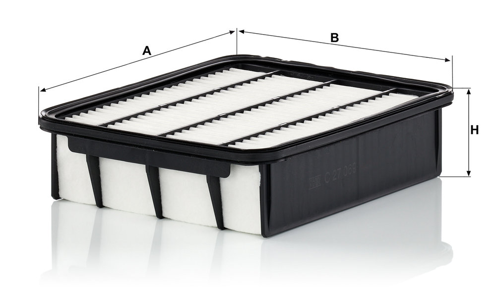 MANN-FILTER Luftfilter c27069 Filterindsats length_mm_203|Længde [mm]|270 width_mm_206|Bredde [mm]|218 height_mm_209|Højde [mm]|66 66mm for TOYOTA