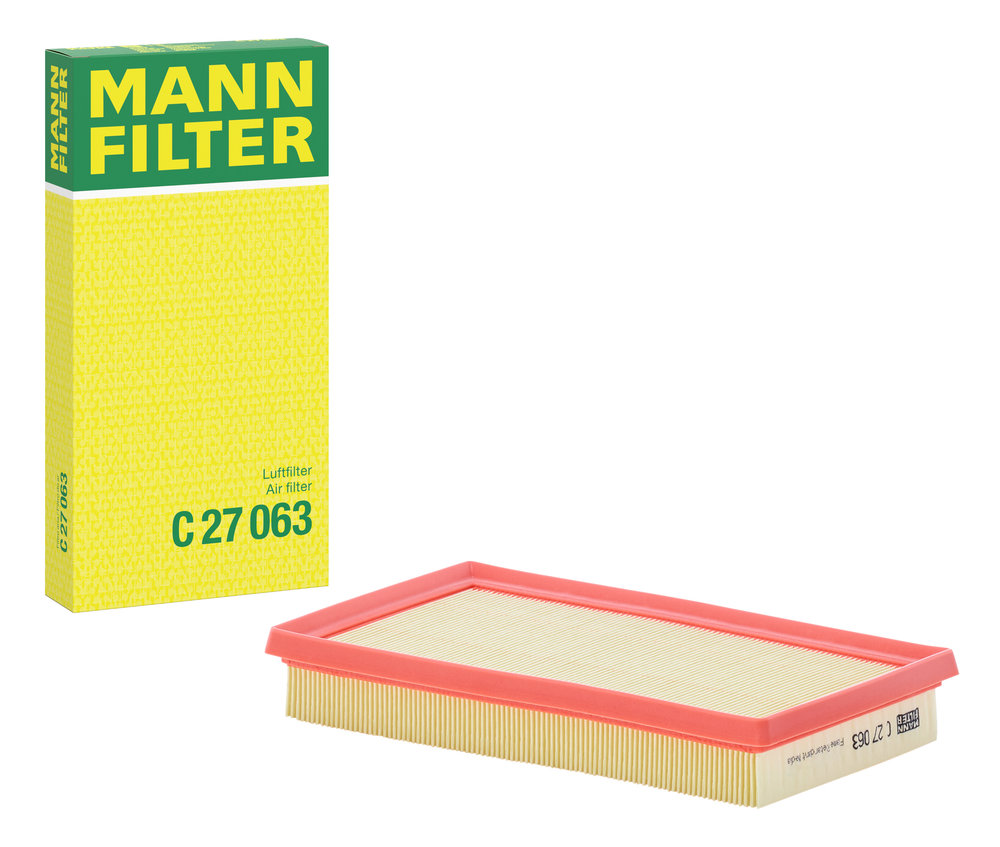 MANN-FILTER Luftfilter c27063 Filterindsats length_mm_203|Længde [mm]|269 width_mm_206|Bredde [mm]|151 height_mm_209|Højde [mm]|37 37mm for TOYOTA SU