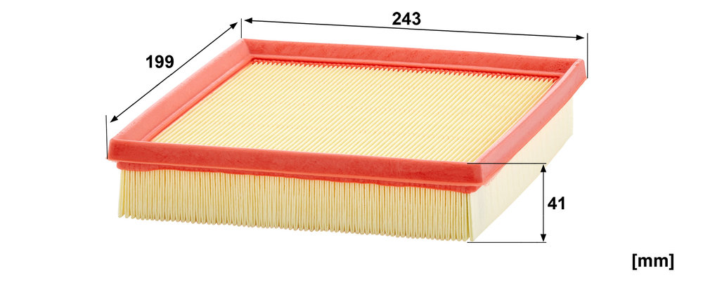 MANN-FILTER Luftfilter C 24 078 Filterindsats length_mm_203|Længde [mm]|199 width_mm_206|Bredde [mm]|243 height_mm_209|Højde [mm]|41 41mm for OPEL