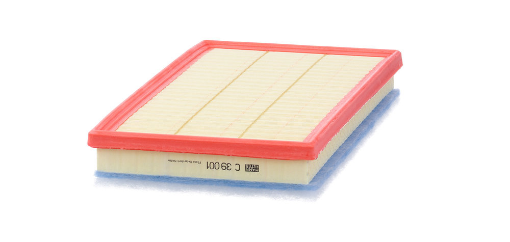 MANN-FILTER Luftfilter c39001 Filterindsats length_mm_203|Længde [mm]|387 width_mm_206|Bredde [mm]|214 height_mm_209|Højde [mm]|57 57mm for FORD VAG