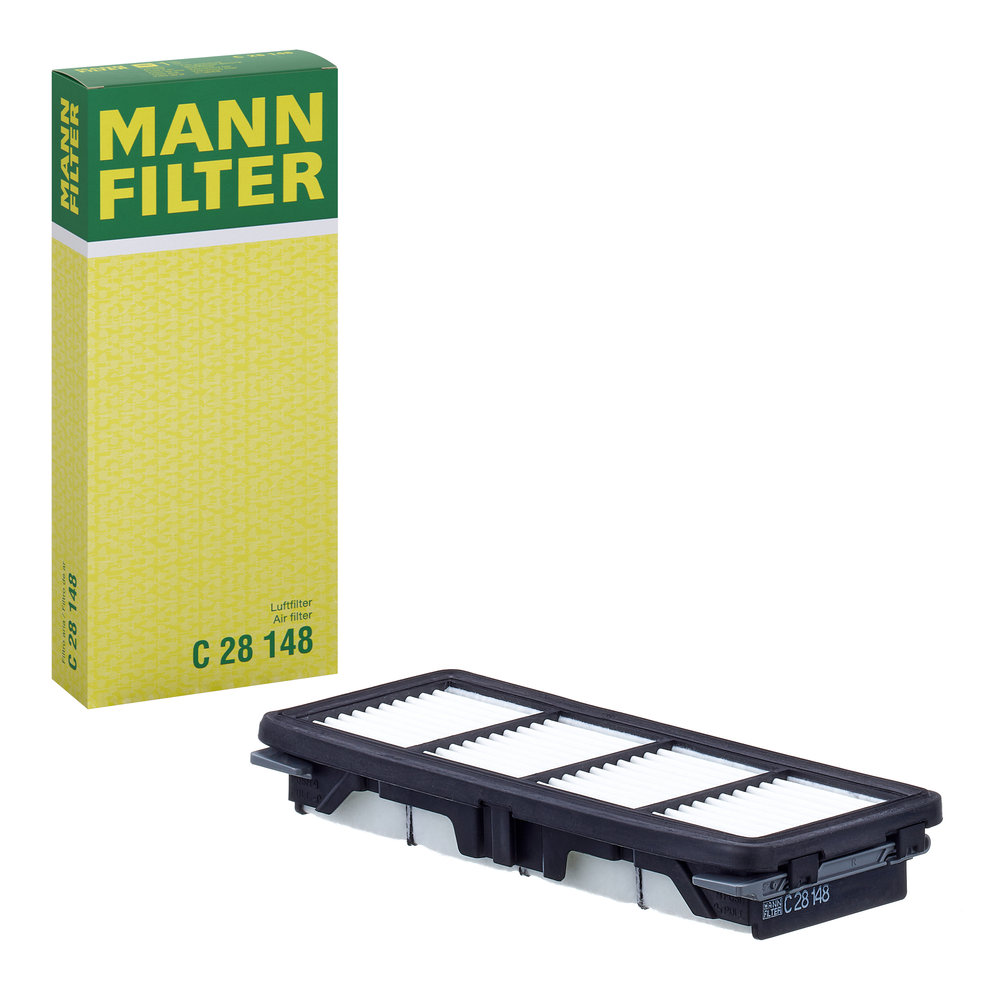 MANN-FILTER Luftfilter c28148 Filterindsats length_mm_203|Længde [mm]|268 width_mm_206|Bredde [mm]|109 height_mm_209|Højde [mm]|39 39mm for HYUNDAI