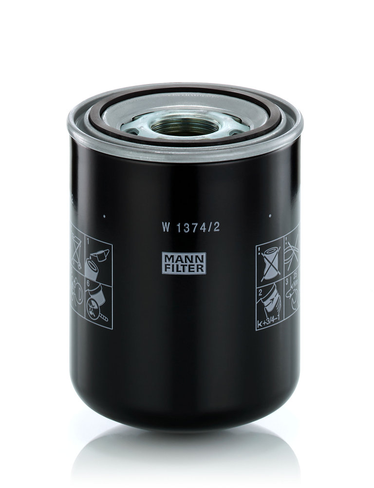 MANN-FILTER Filter, arbejdshydraulik W 1374/2 for VOLVO