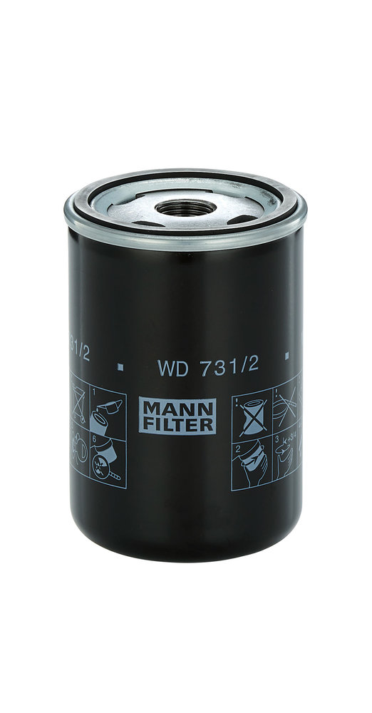 Oliefilter MANN-FILTER WD 731/2