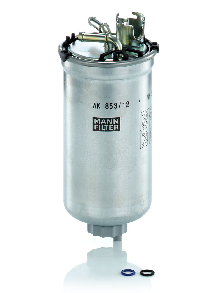MANN-FILTER Brændstof-filter WK 853/12 z Lednings 177mm for VAG