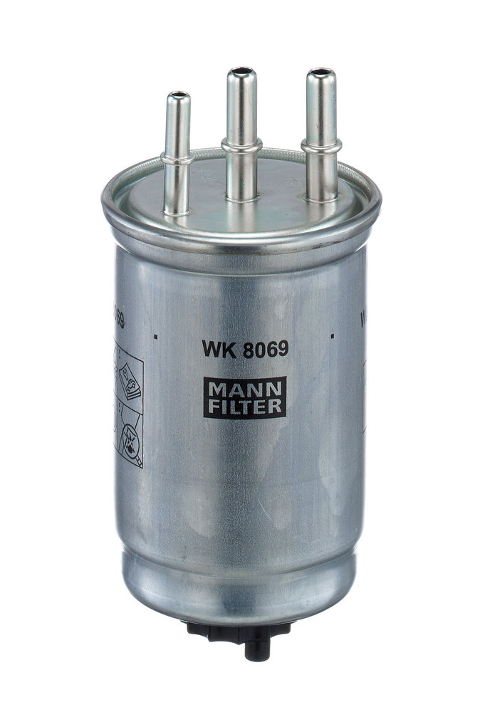 MANN-FILTER Brændstof-filter wk8069 Lednings 189mm for FORD JAGUAR SSANGYONG TATA KIA