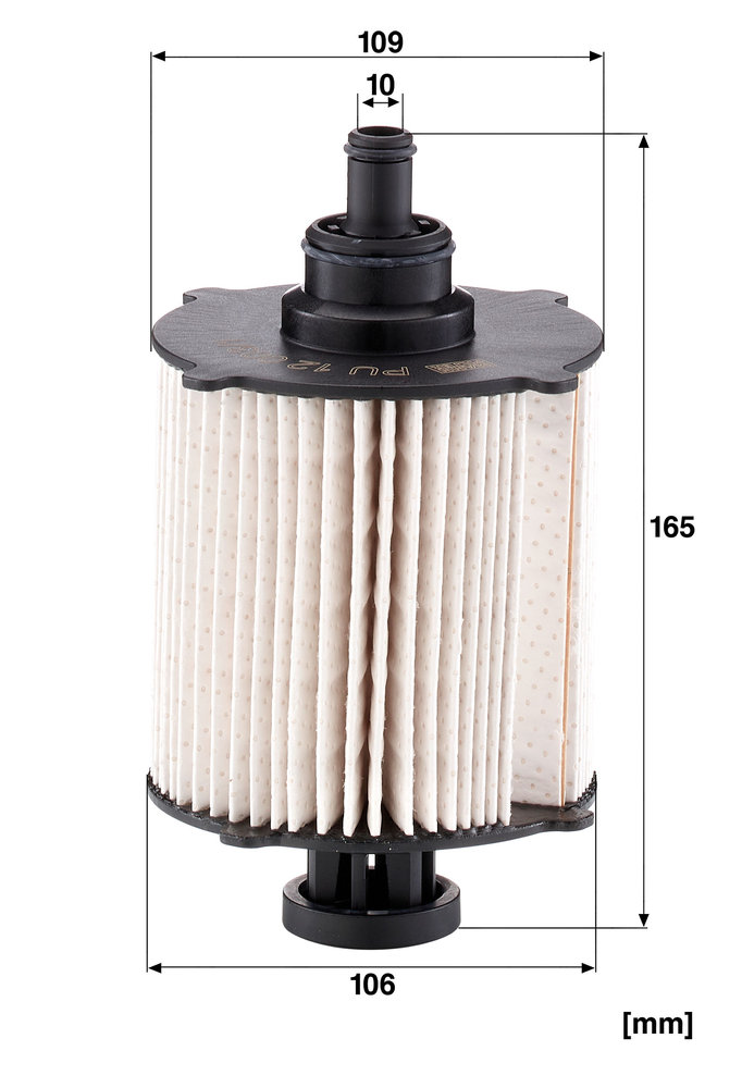 MANN-FILTER Brændstof-filter PU 12 003/1 z Filterindsats supplementary_articlesupplementary_info_596|Tillægsartikel/Yderligere info.|med pakning heigh