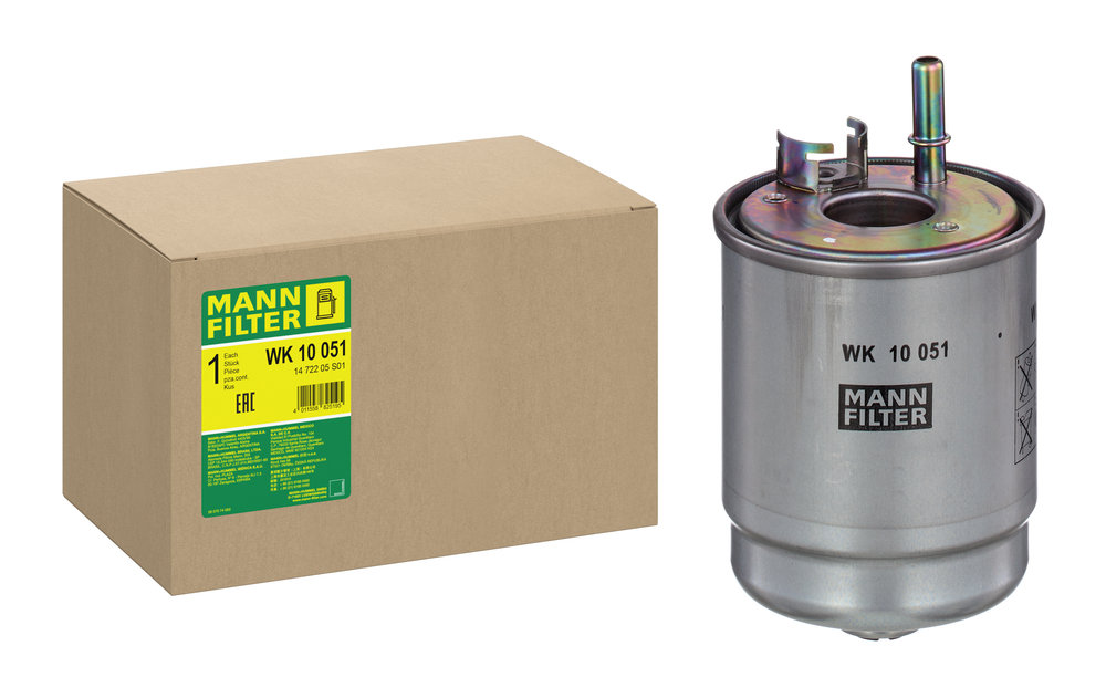 MANN-FILTER Brændstof-filter wk10051 Lednings 162mm M12x1.5 for HYUNDAI