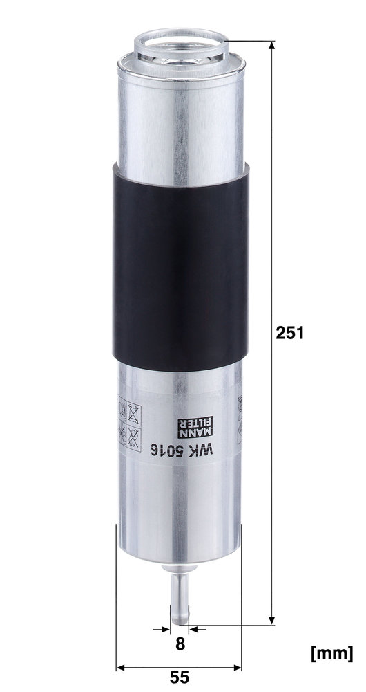 MANN-FILTER Brændstof-filter wk5016 Lednings 251mm for MERCEDES-BENZ