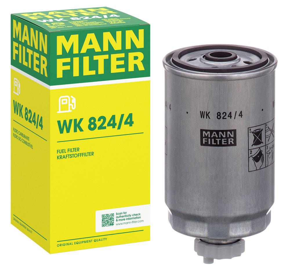 MANN-FILTER Brændstof-filter WK 824/4 Påskruet 152mm for FORD LAND ROVER