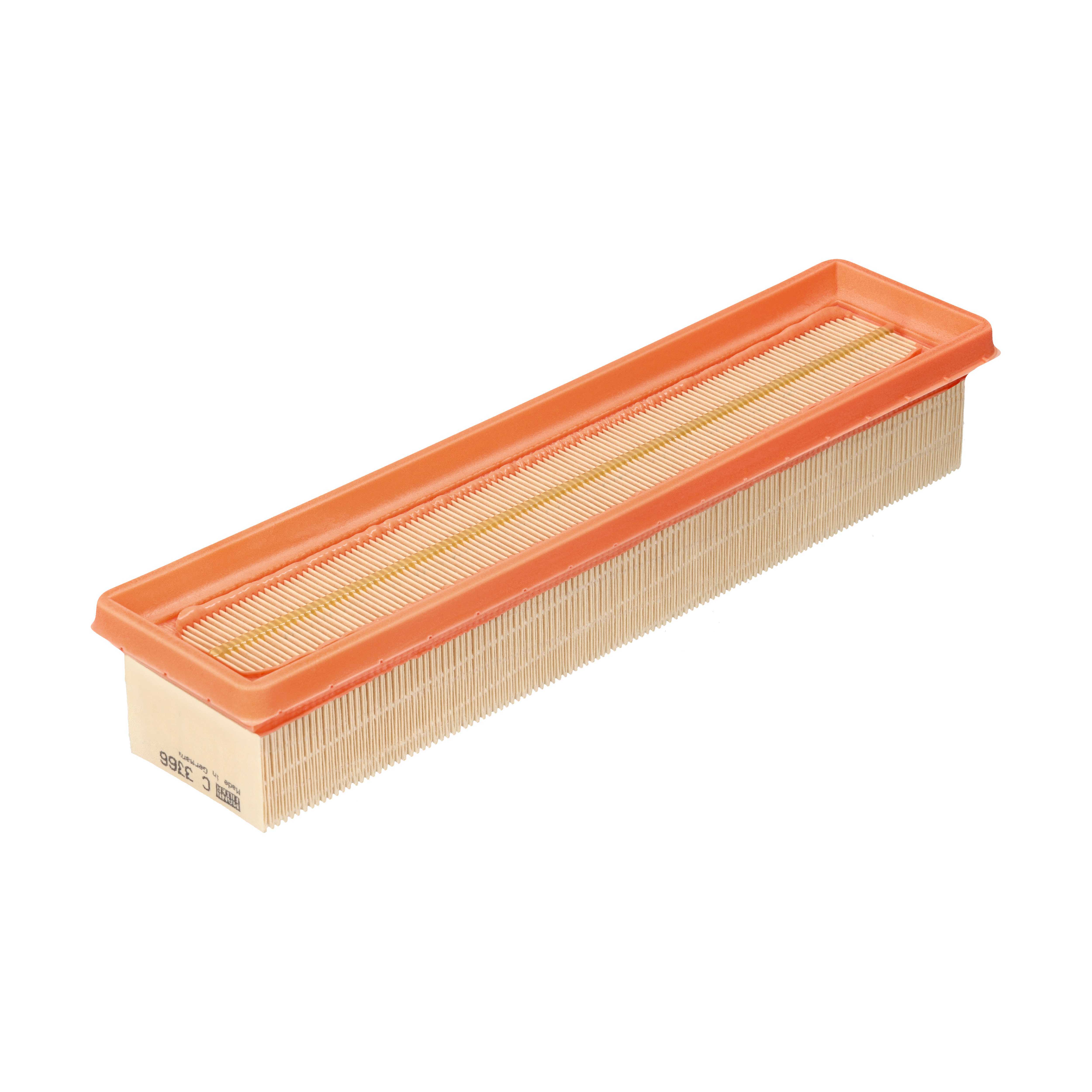 MANN-FILTER Luftfilter c3366 Filterindsats length_mm_203|Længde [mm]|355 width_mm_206|Bredde [mm]|81 height_mm_209|Højde [mm]|59 59mm for NISSAN RENA