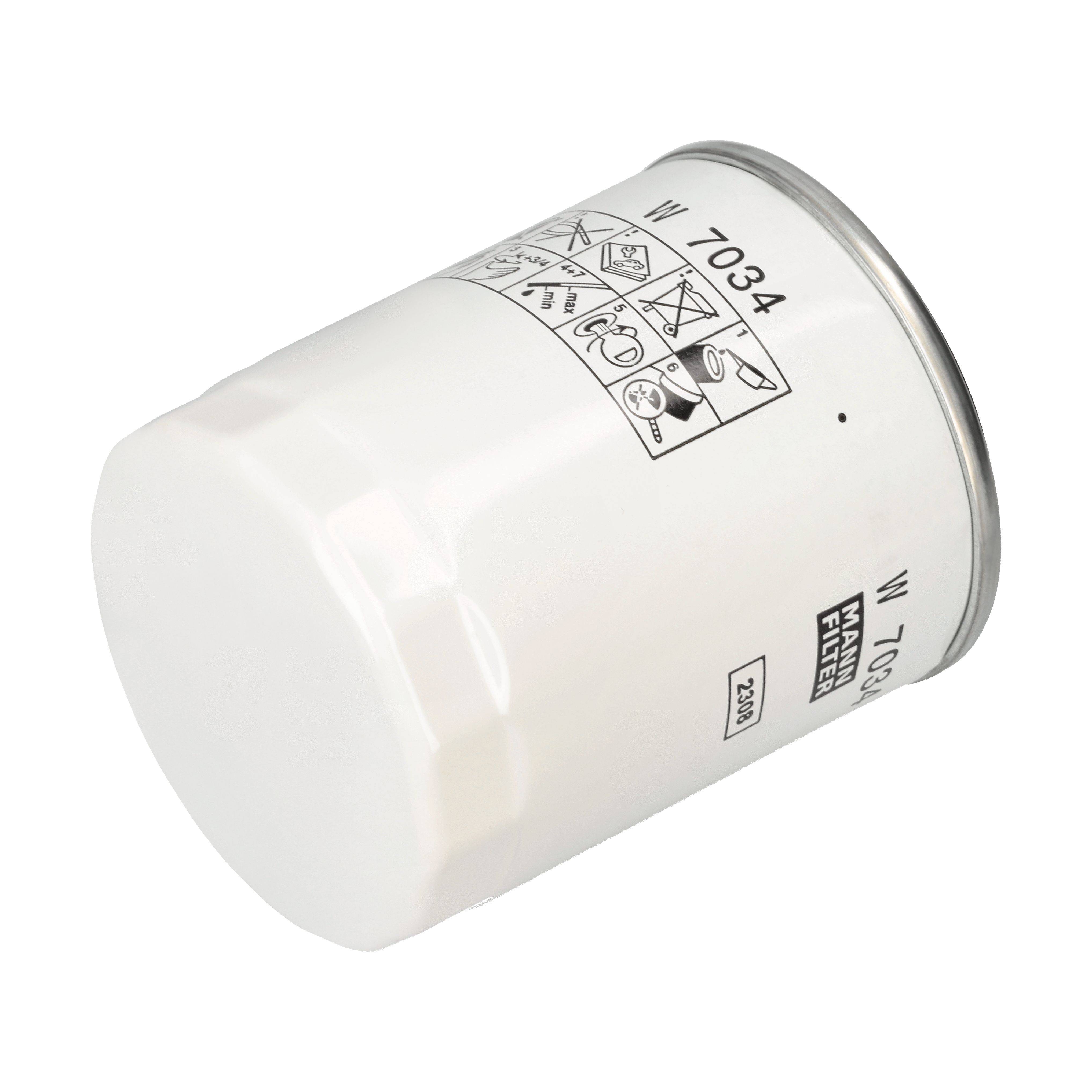 MANN-FILTER Oliefilter w7034 Påskruet 100mm M22x1.5-6H for FORD VAG