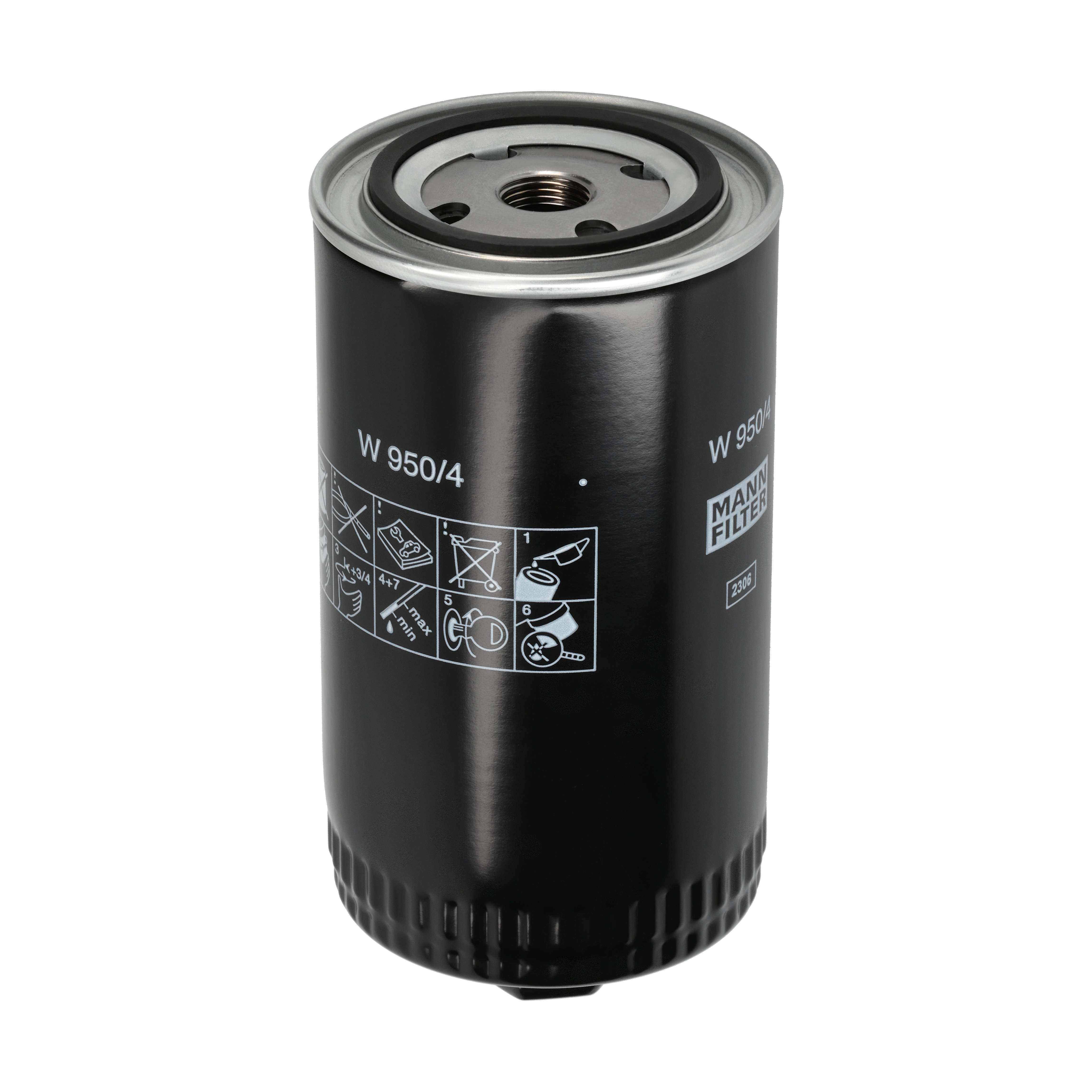 MANN-FILTER Oliefilter w9504 Påskruet 183mm 3/4-16 UNF for VOLVO VAG