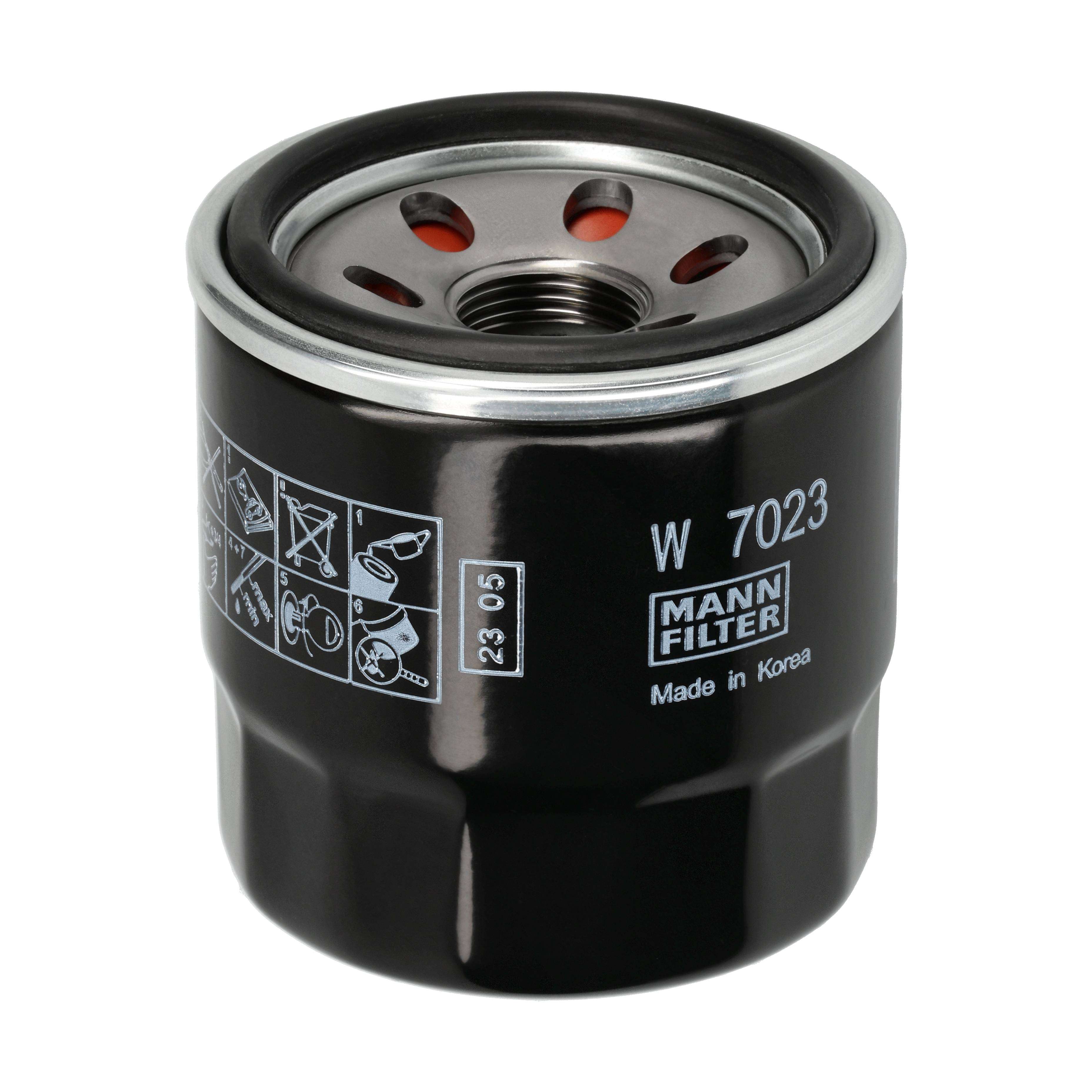 MANN-FILTER Oliefilter W 7023 Påskruet 65mm M20x1.5 for KIA HYUNDAI