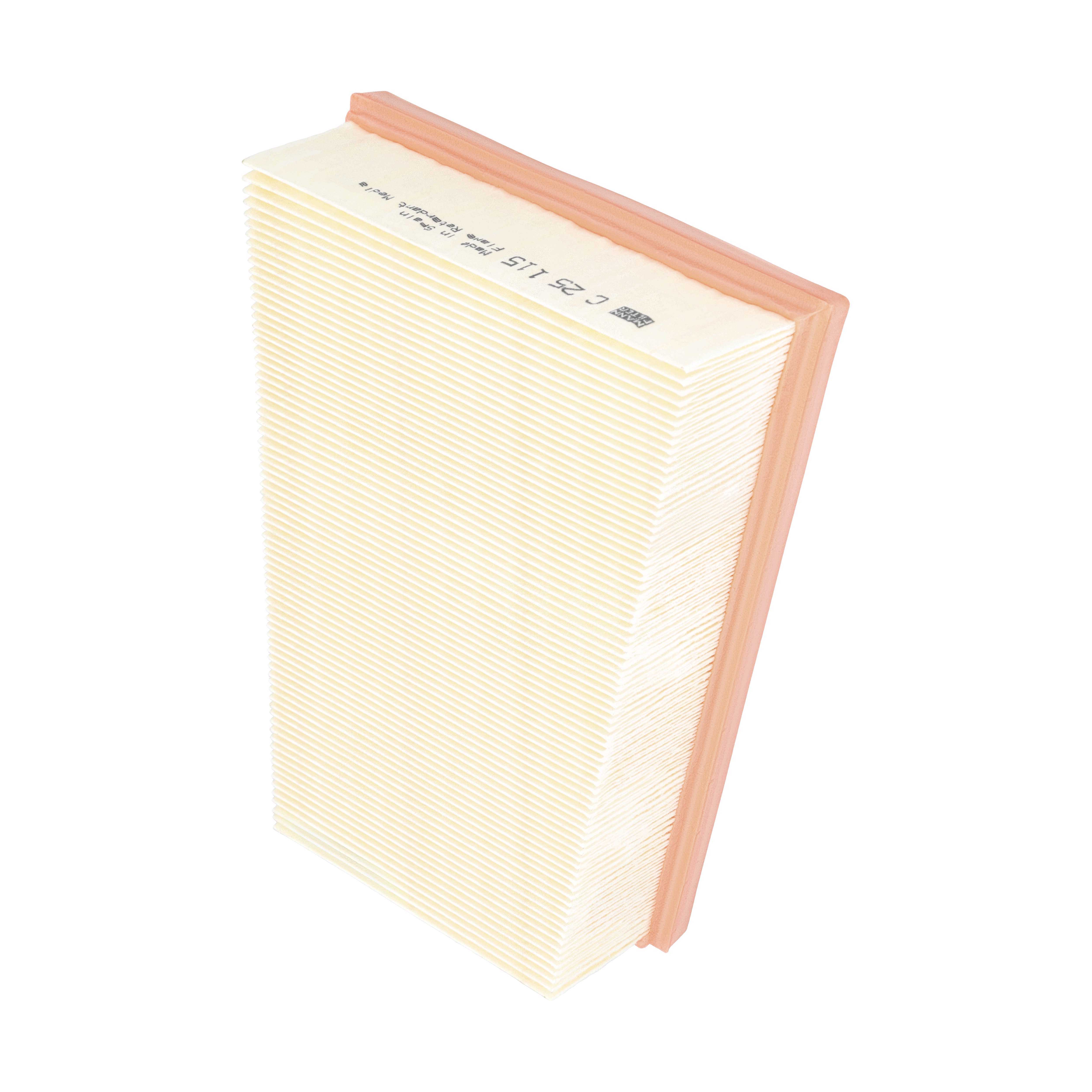 MANN-FILTER Luftfilter C 25 115 Filterindsats length_mm_203|Længde [mm]|247 width_mm_206|Bredde [mm]|193 height_mm_209|Højde [mm]|58 58mm for RENAULT
