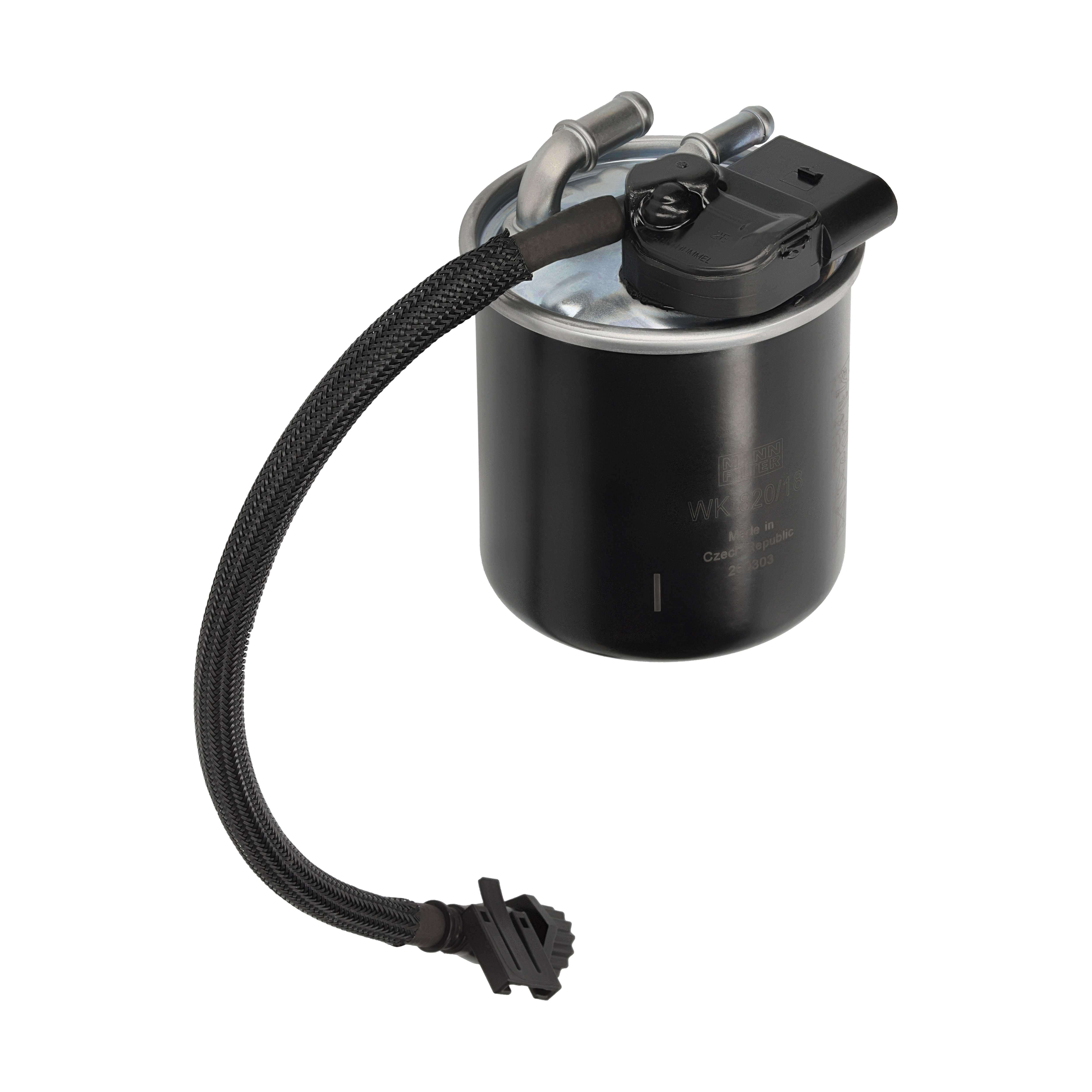 MANN-FILTER Brændstof-filter WK 820/18 Lednings 100mm for MERCEDES-BENZ