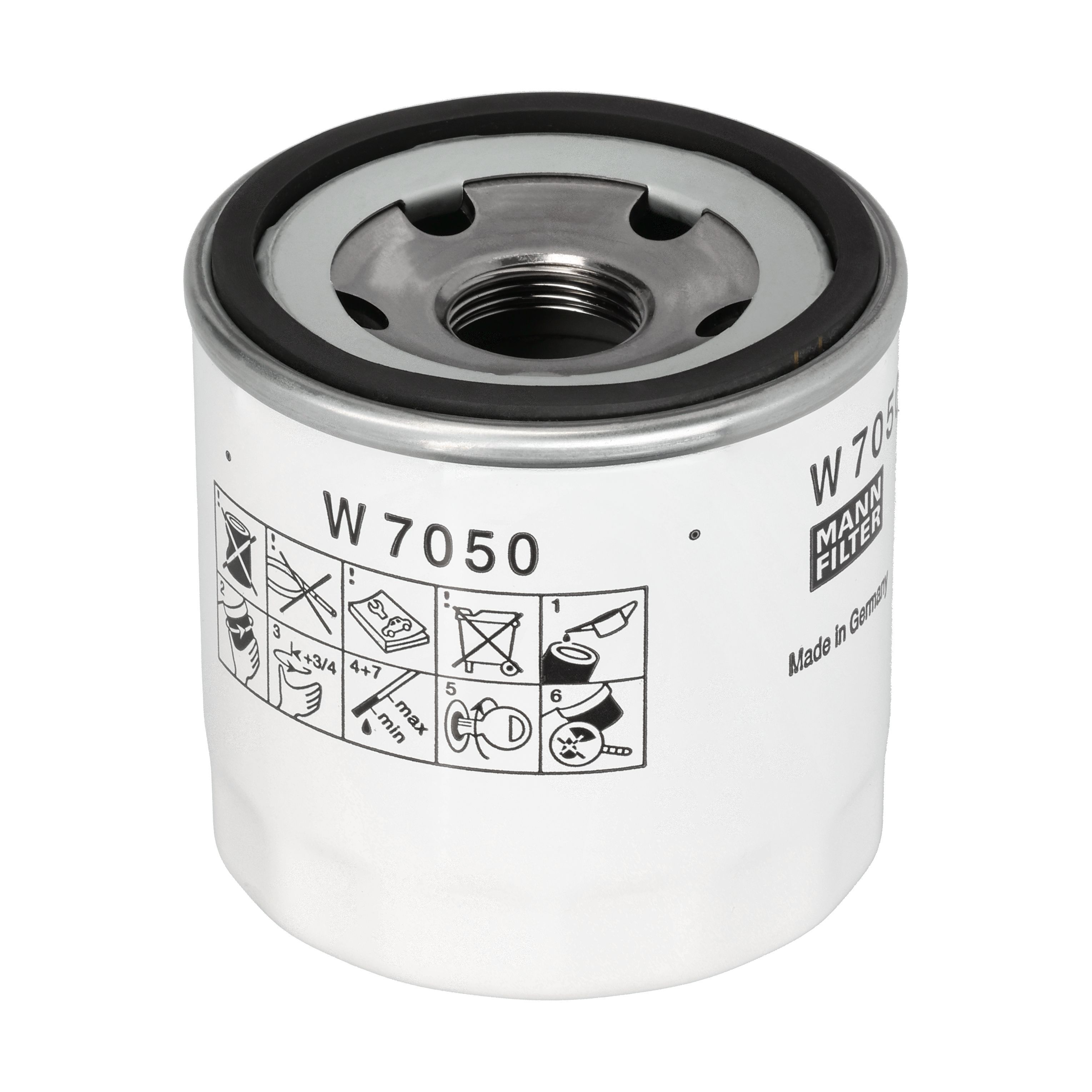 MANN-FILTER Oliefilter W 7050 Påskruet 79mm M22x1.5-6H for FORD PEUGEOT LAND ROVER