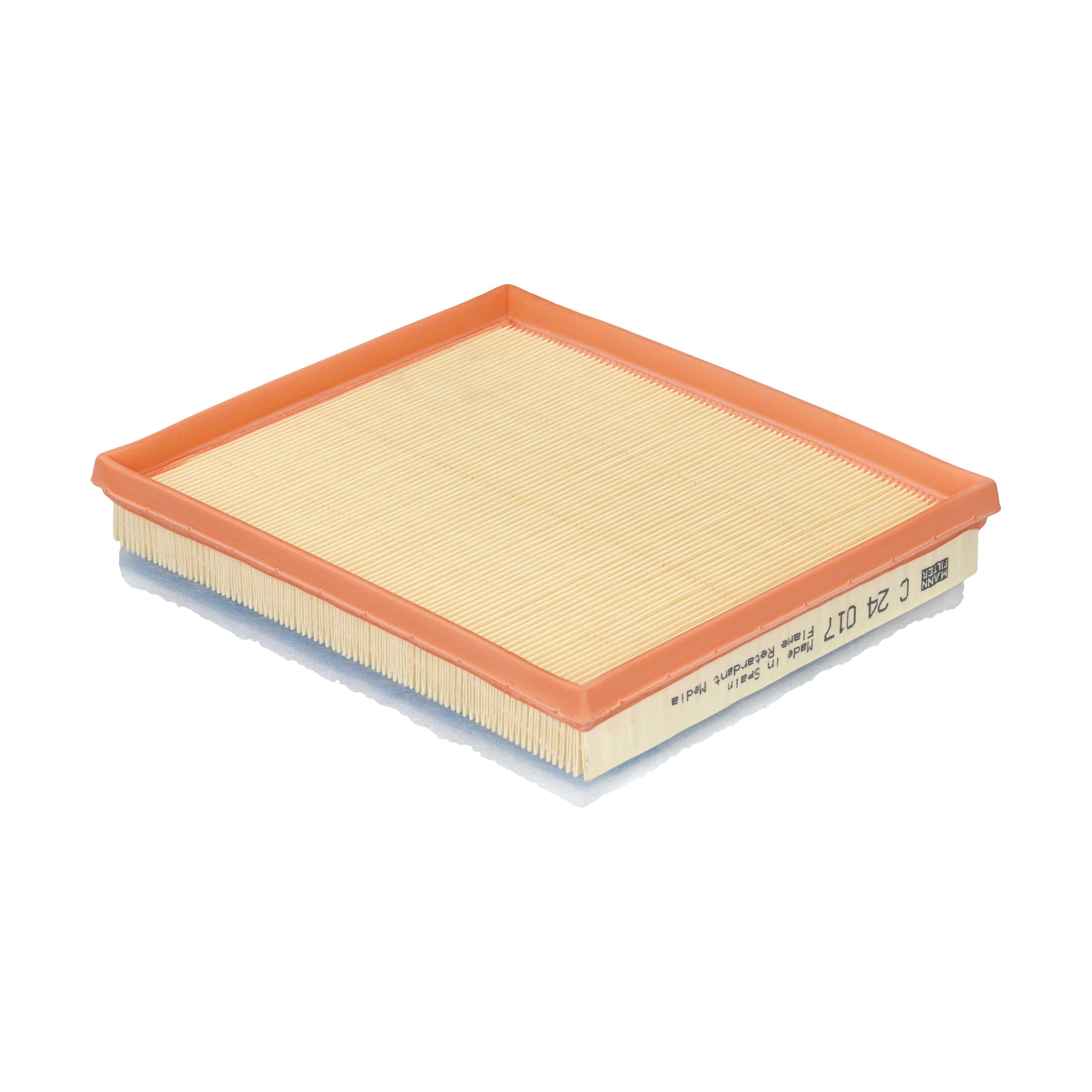 MANN-FILTER Luftfilter C 24 017 Filterindsats length_mm_203|Længde [mm]|239 width_mm_206|Bredde [mm]|205 height_mm_209|Højde [mm]|53 53mm for OPEL PE