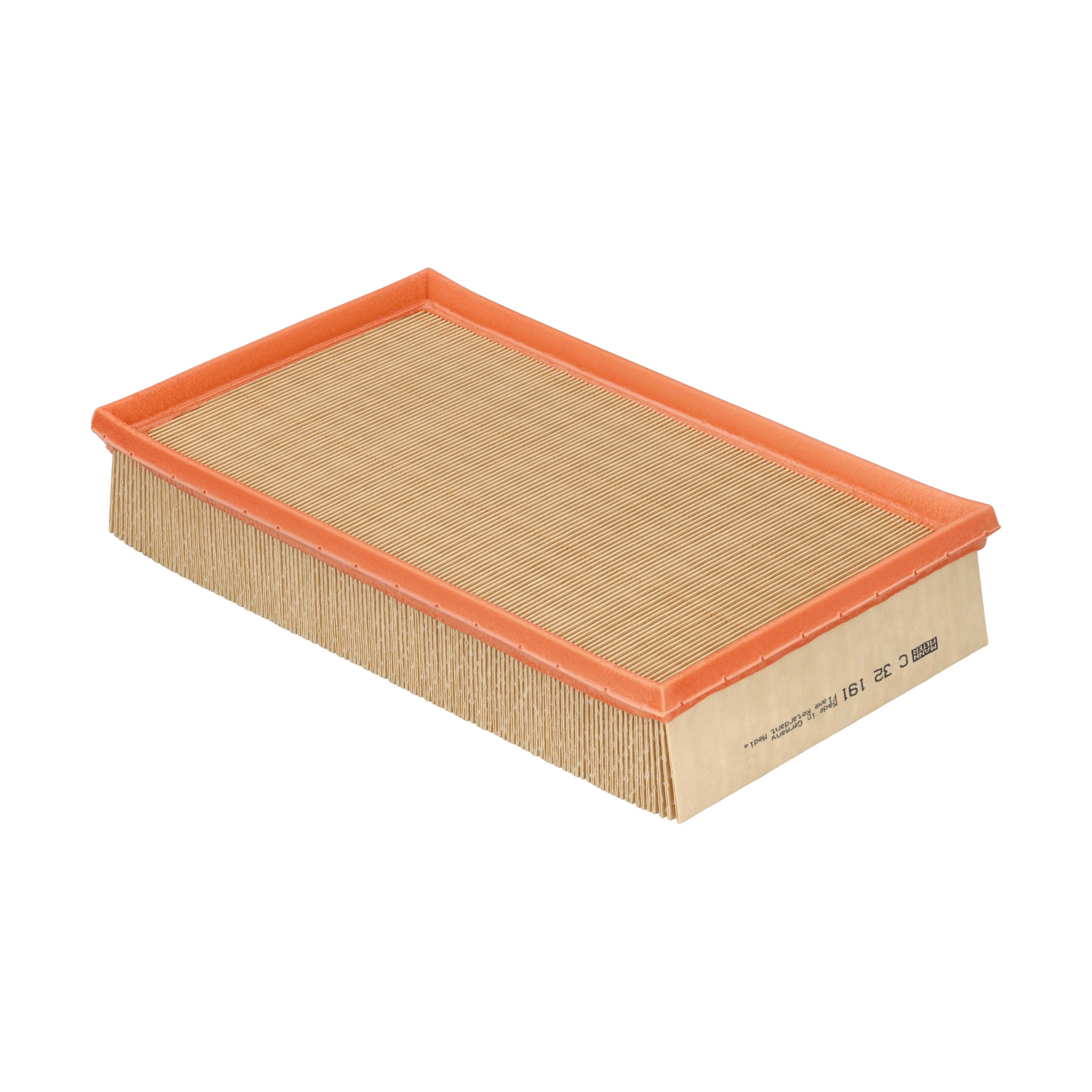 MANN-FILTER Luftfilter C 32 191 Filterindsats length_mm_203|Længde [mm]|316 width_mm_206|Bredde [mm]|190 height_mm_209|Højde [mm]|56 56mm for VAG