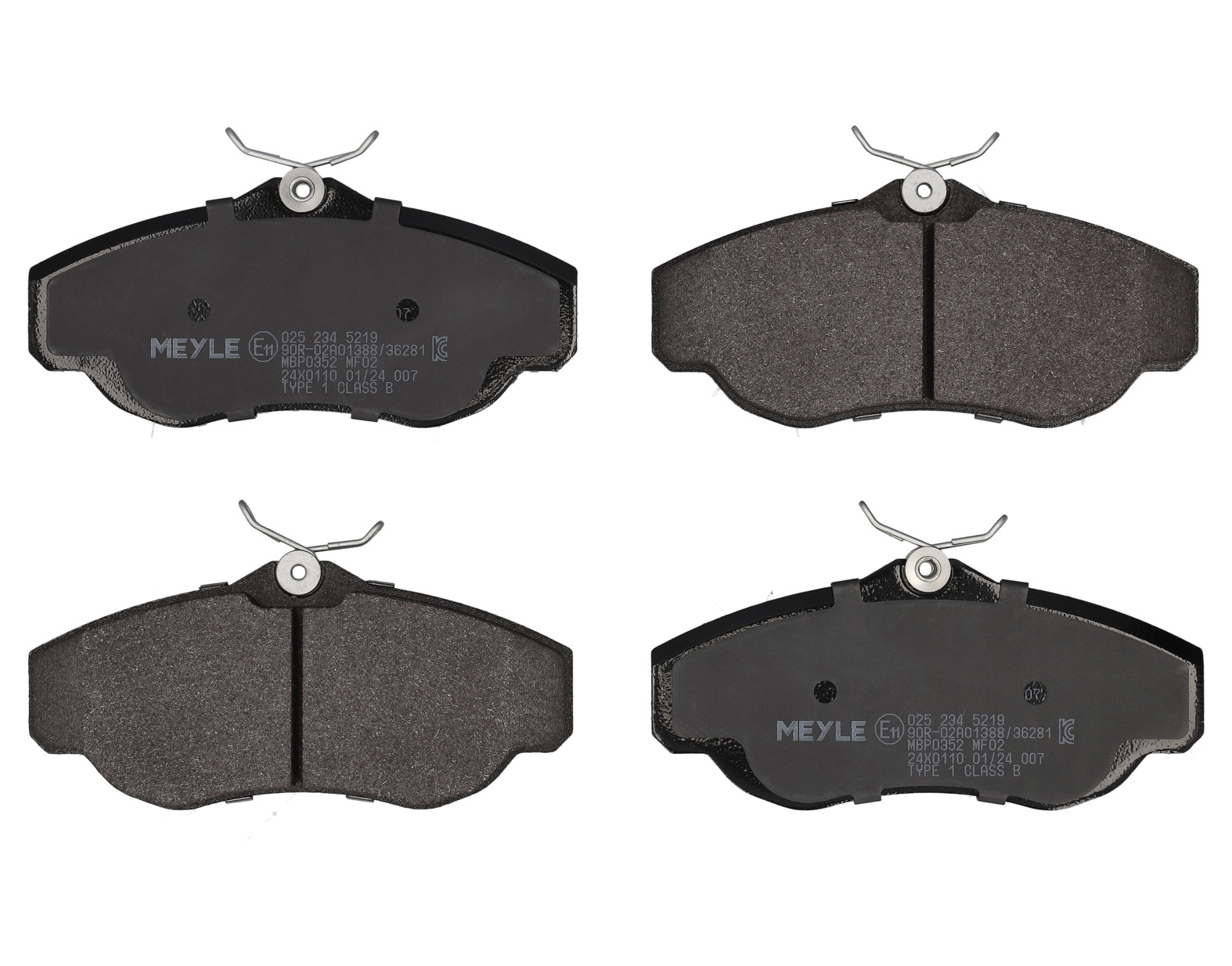 MEYLE Bremseklodser 0252345219 foraksel for LAND ROVER