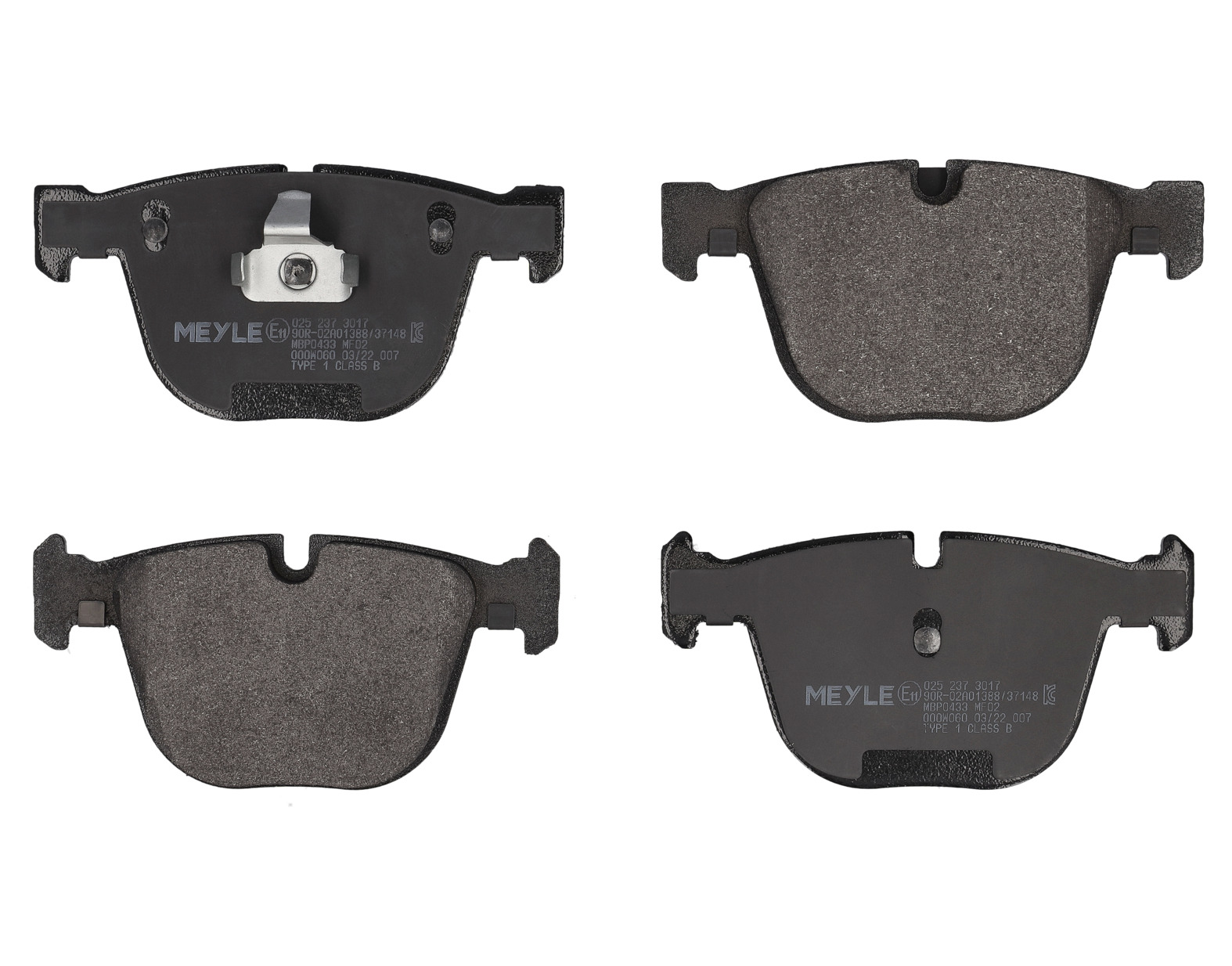 MEYLE Bremseklodser 0252373017 bagaksel for BMW