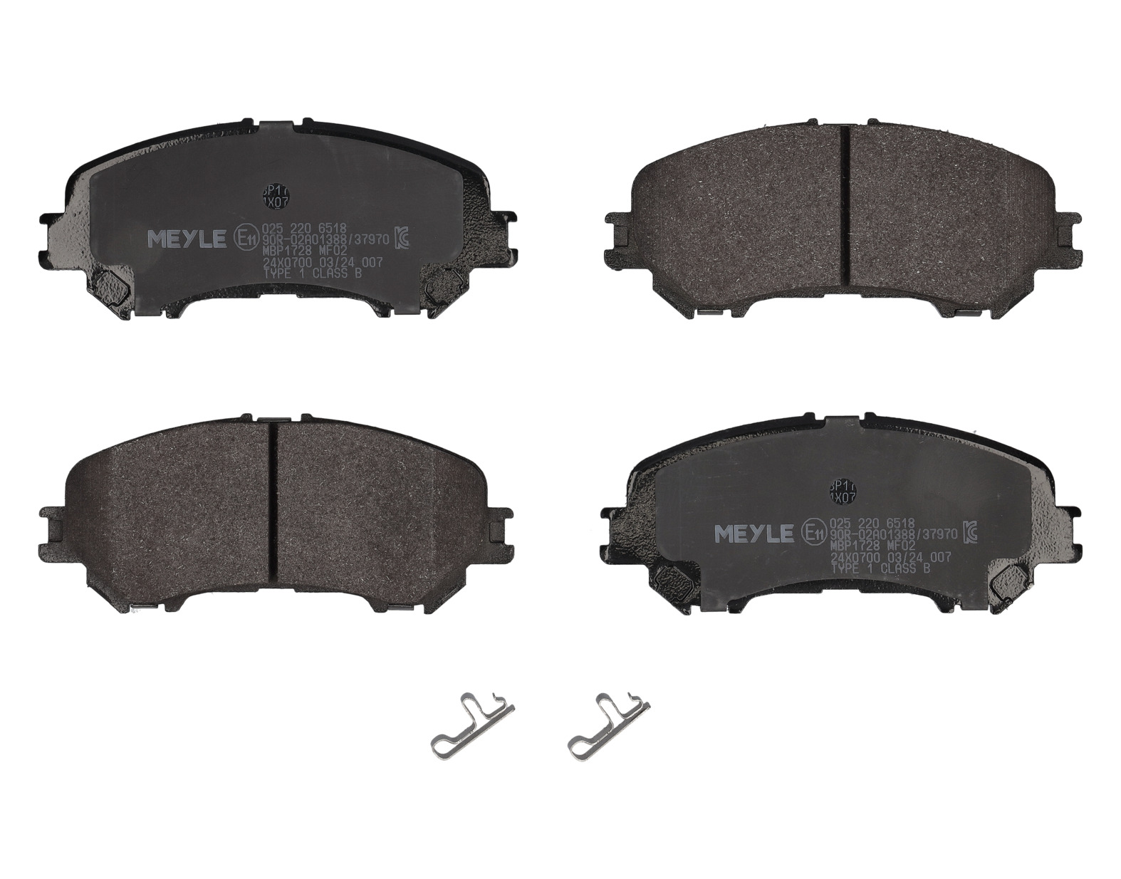 MEYLE Bremseklodser 0252206518 foraksel for NISSAN RENAULT