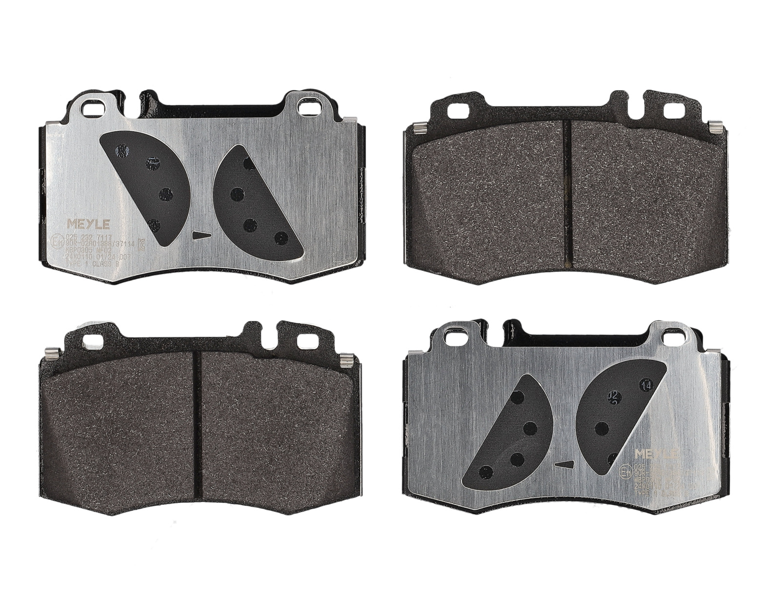 MEYLE Bremseklodser 0252327117 foraksel for MERCEDES-BENZ