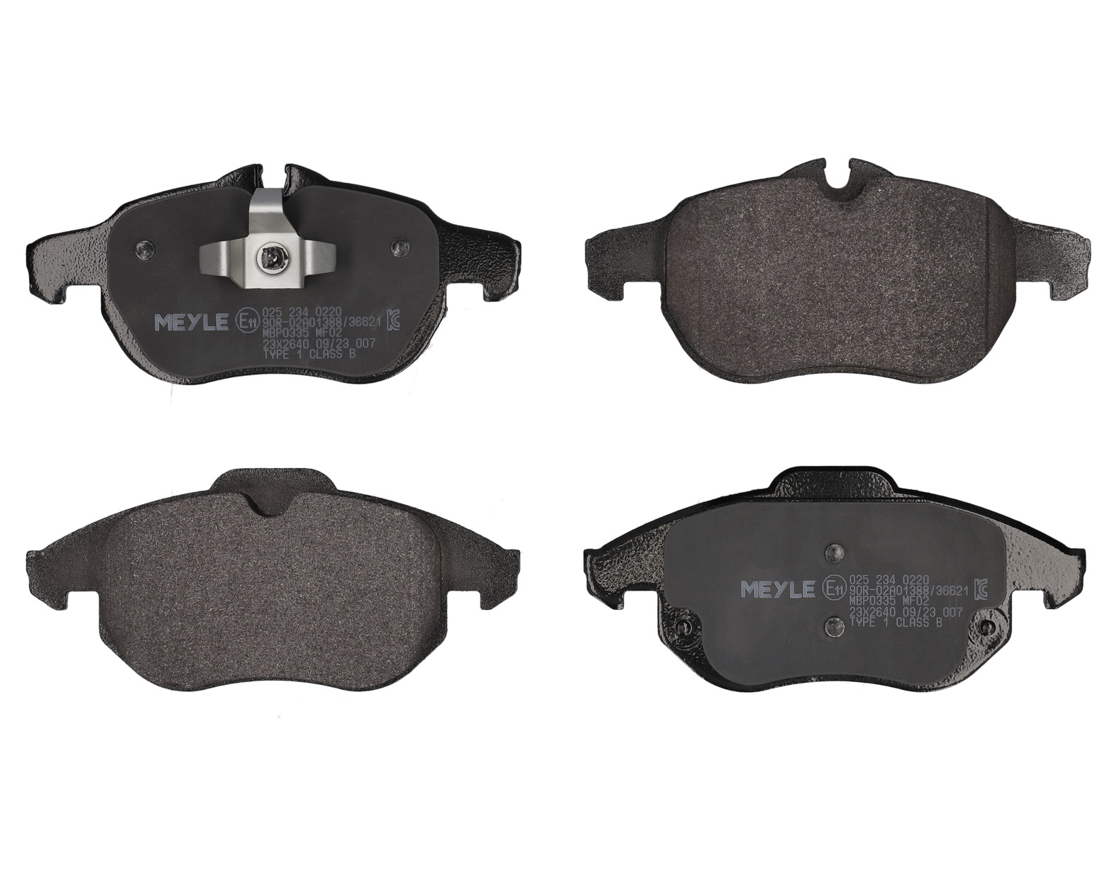 MEYLE Bremseklodser 0252340220 foraksel for VAUXHALL OPEL SAAB FIAT GENERAL MOTORS CADILLAC