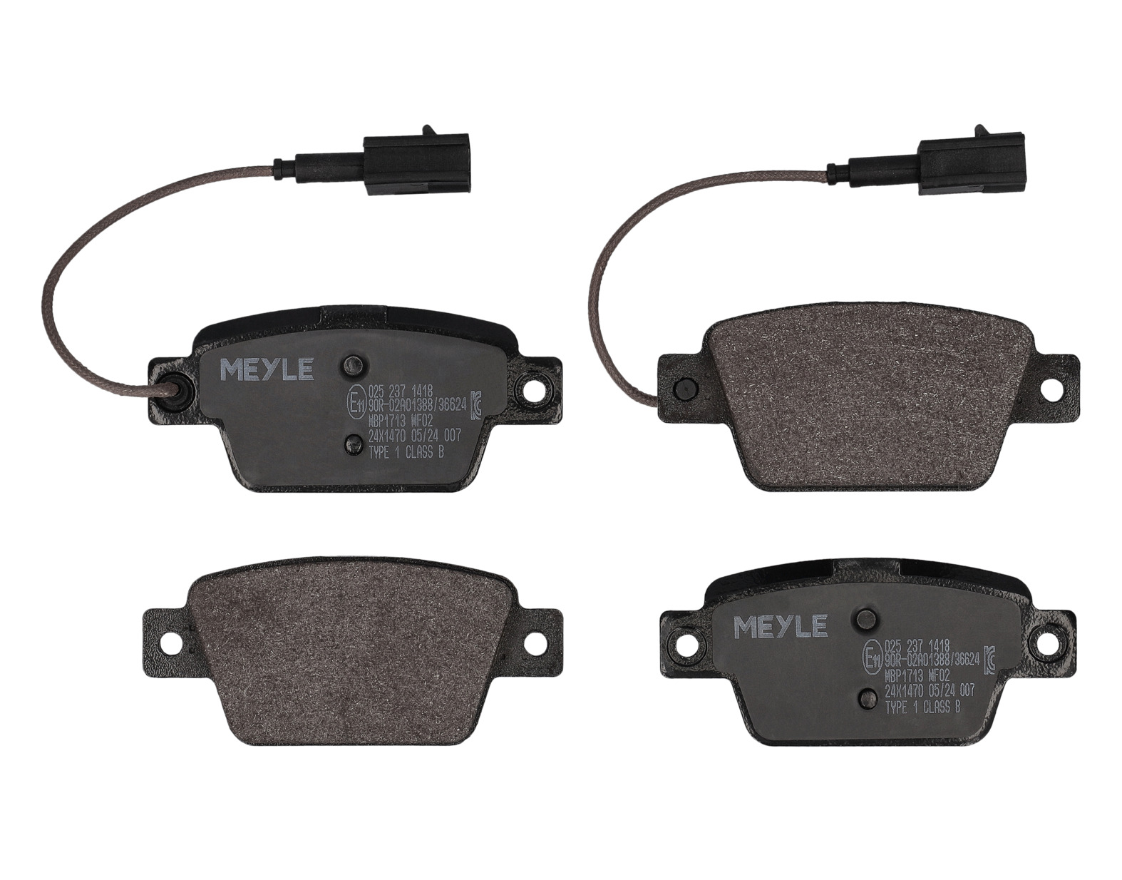 MEYLE Bremseklodser 0252371418 bagaksel for CHRYSLER LANCIA