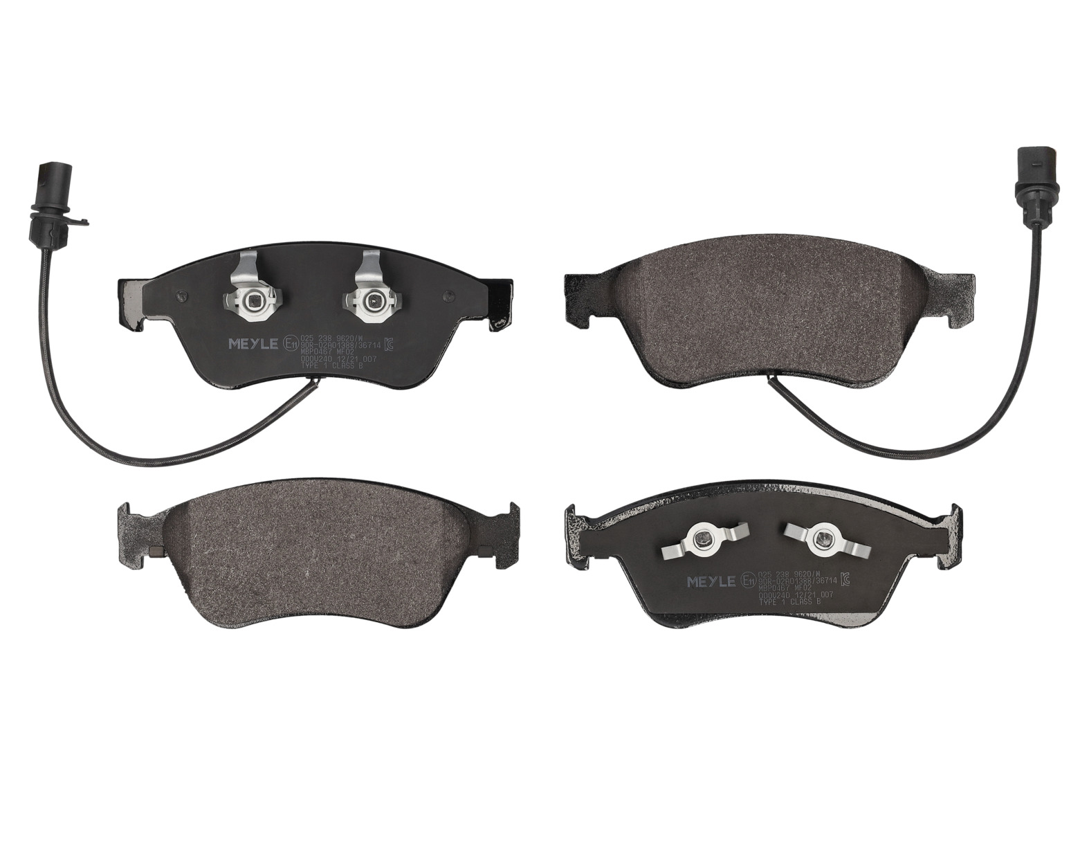 MEYLE Bremseklodser 0252389620w foraksel for VW AUDI