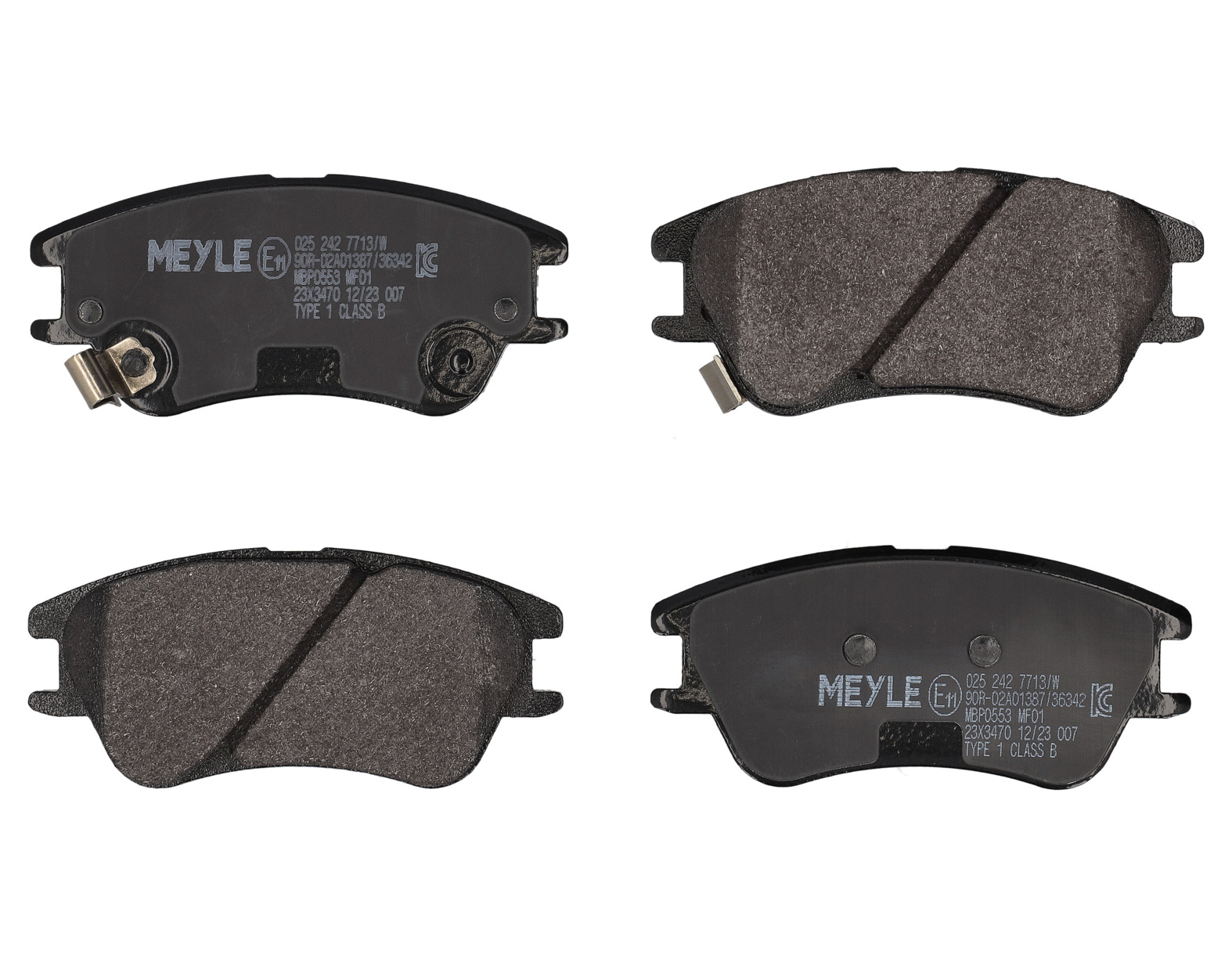 MEYLE Bremseklodser 0252427713w foraksel for HYUNDAI