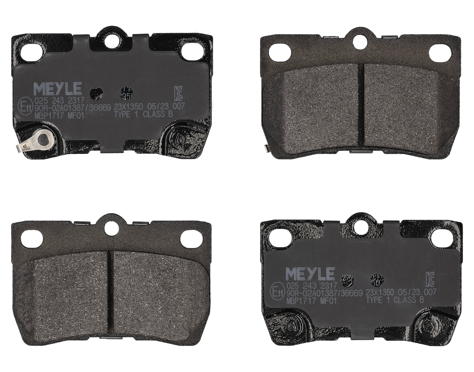 MEYLE Bremseklodser 0252432317 bagaksel for LEXUS