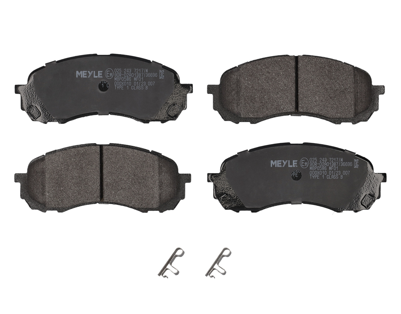 MEYLE Bremseklodser 0252437217w foraksel for SUBARU