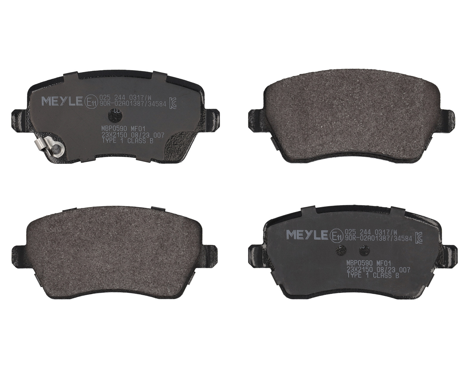 MEYLE Bremseklodser 0252440317w foraksel for OPEL VAUXHALL GENERAL MOTORS SUZUKI