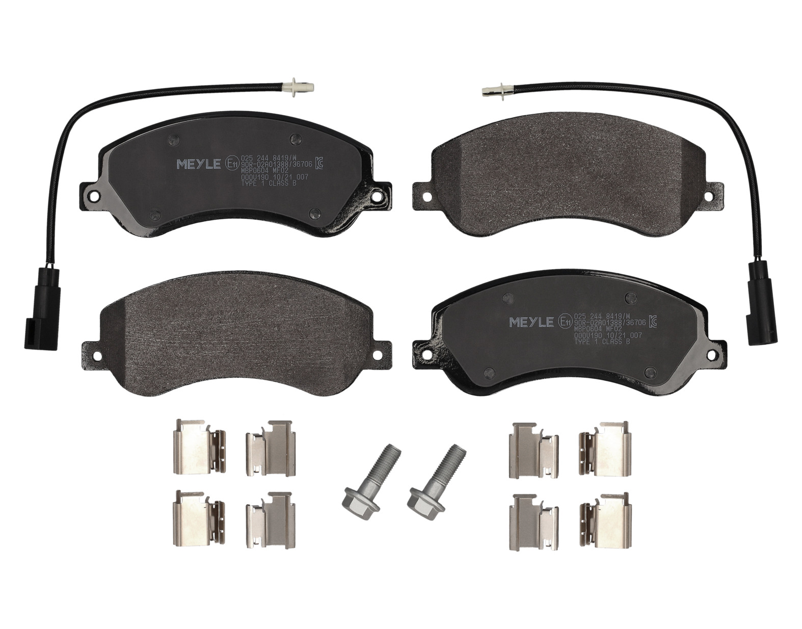 MEYLE Bremseklodser 0252448419w foraksel for FORD