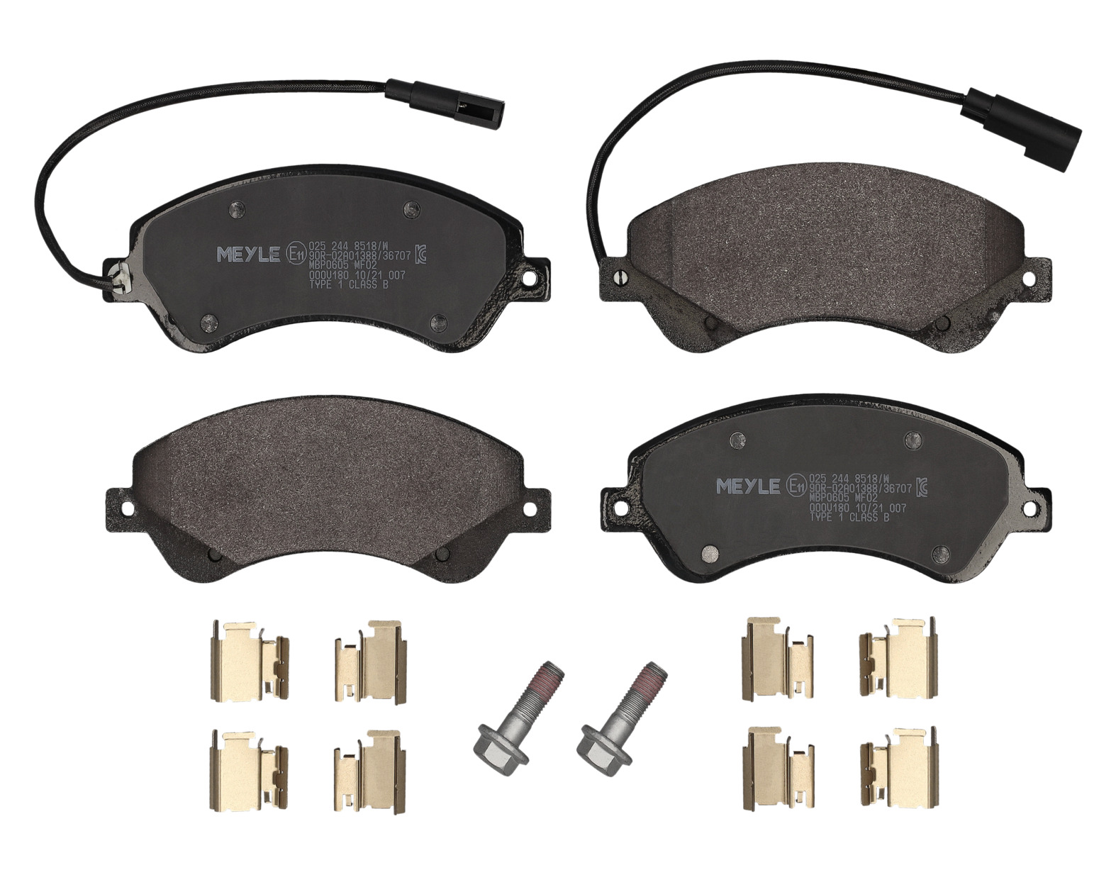 MEYLE Bremseklodser 0252448518w foraksel for FORD