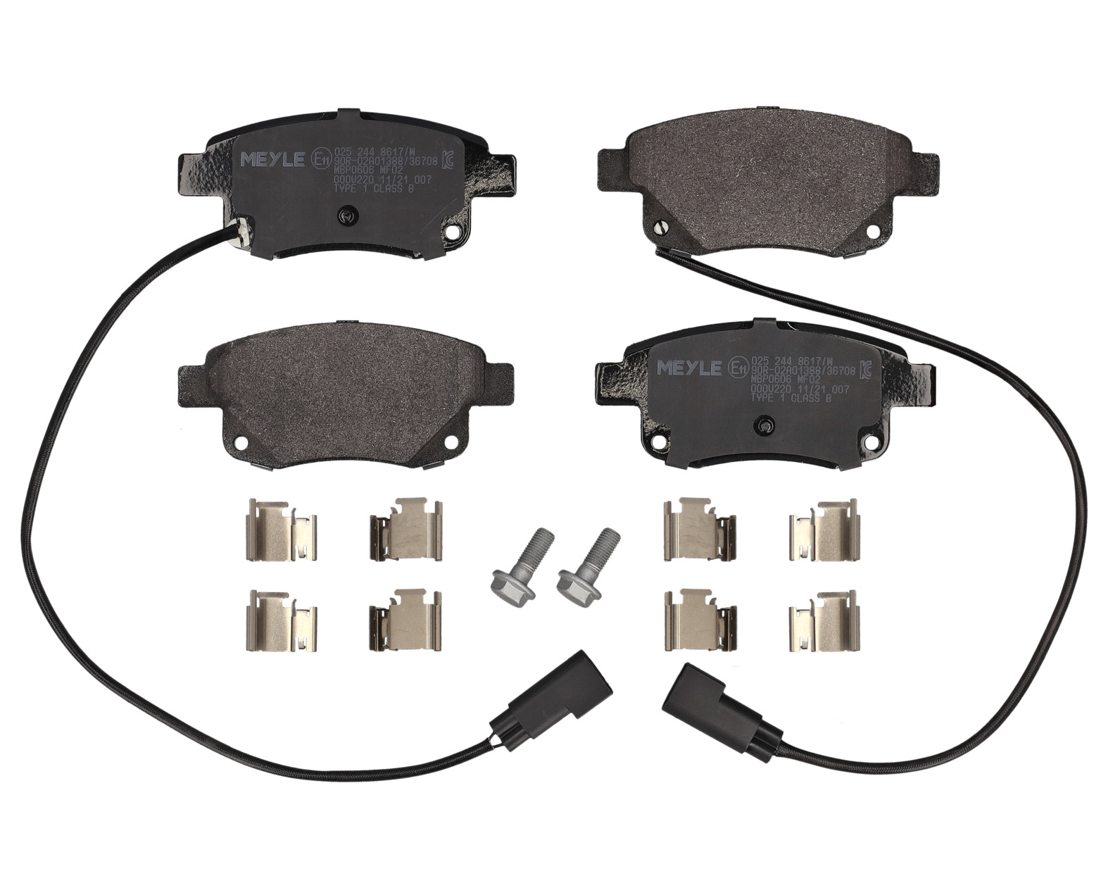 MEYLE Bremseklodser 0252448617w bagaksel for FORD