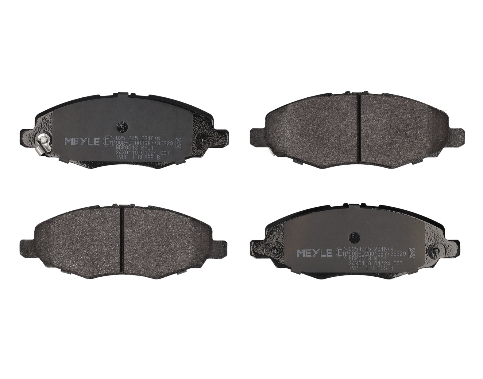 MEYLE Bremseklodser 0252452316w foraksel for TOYOTA