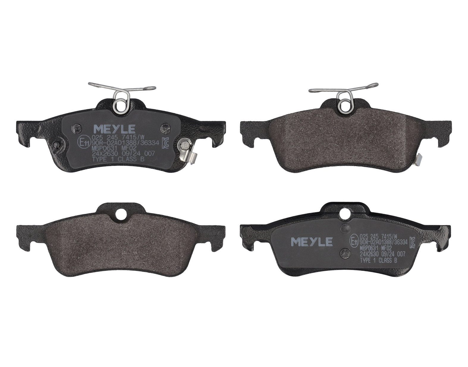 MEYLE Bremseklodser 0252457415w bagaksel for DAIHATSU TOYOTA HONDA