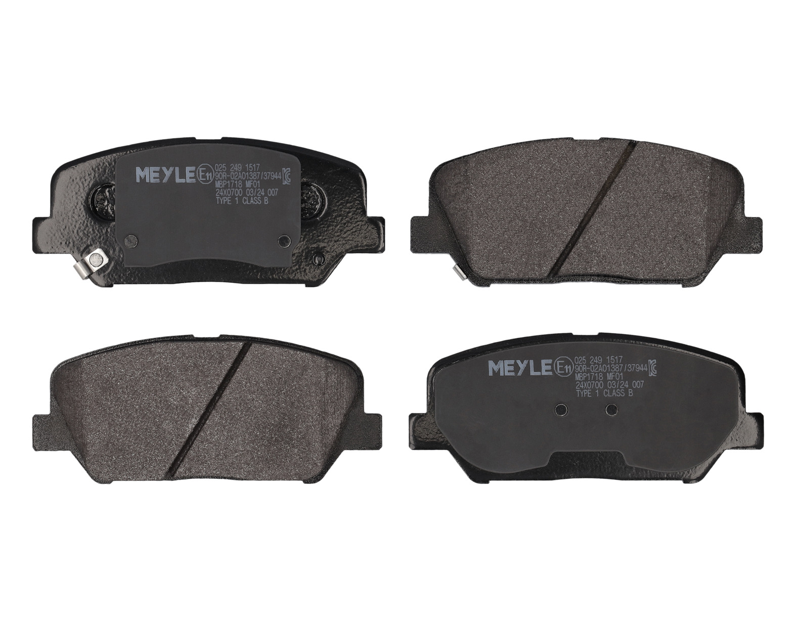MEYLE Bremseklodser 0252491517 foraksel for HYUNDAI KIA