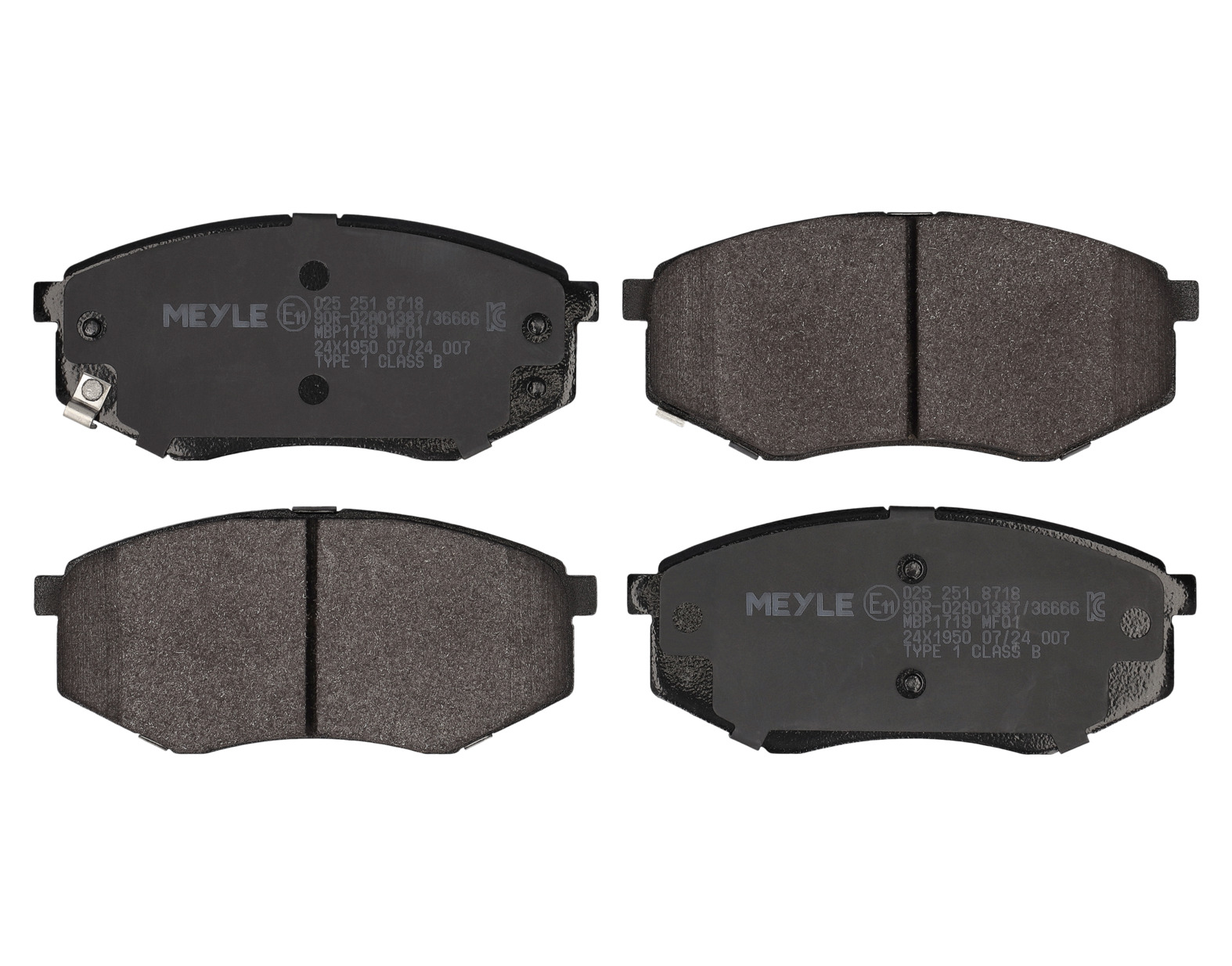 MEYLE Bremseklodser 0252518718 foraksel for HYUNDAI KIA