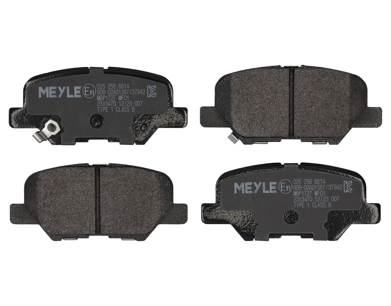 MEYLE Bremseklodser 0252568814 bagaksel for PEUGEOT MAZDA MITSUBISHI