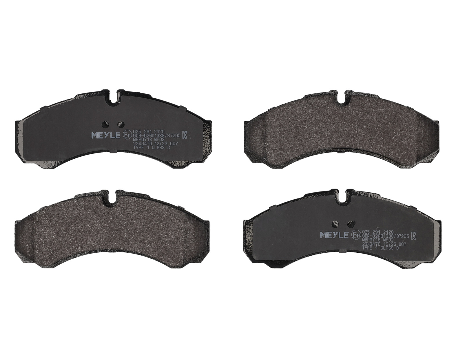 MEYLE Bremseklodser 0252912120 bagaksel for IVECO NISSAN RENAULT TRUCKS