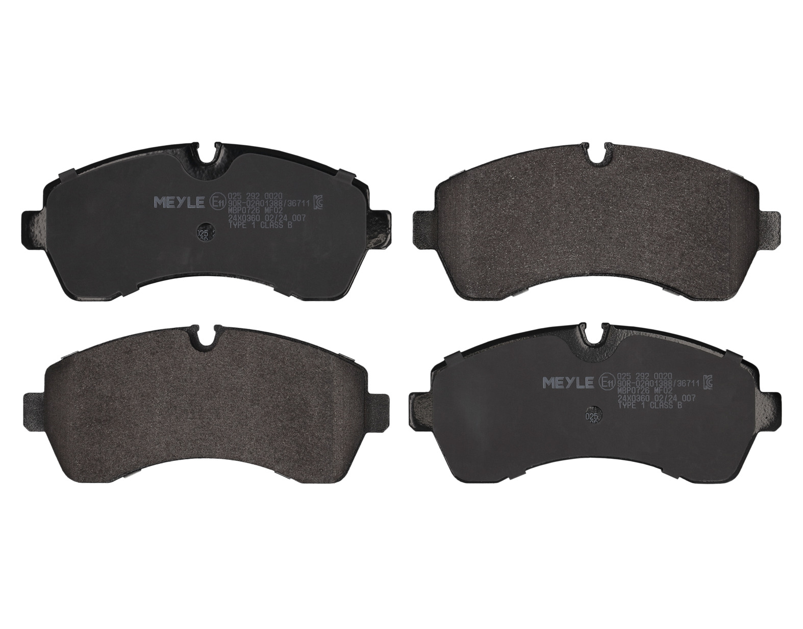 MEYLE Bremseklodser 0252920020 foraksel for MERCEDES-BENZ VW
