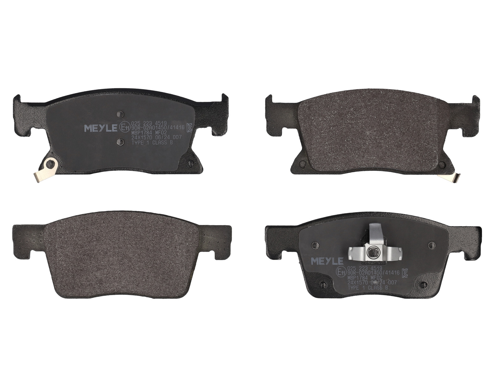 MEYLE Bremseklodser 0252234519 foraksel for GENERAL MOTORS OPEL