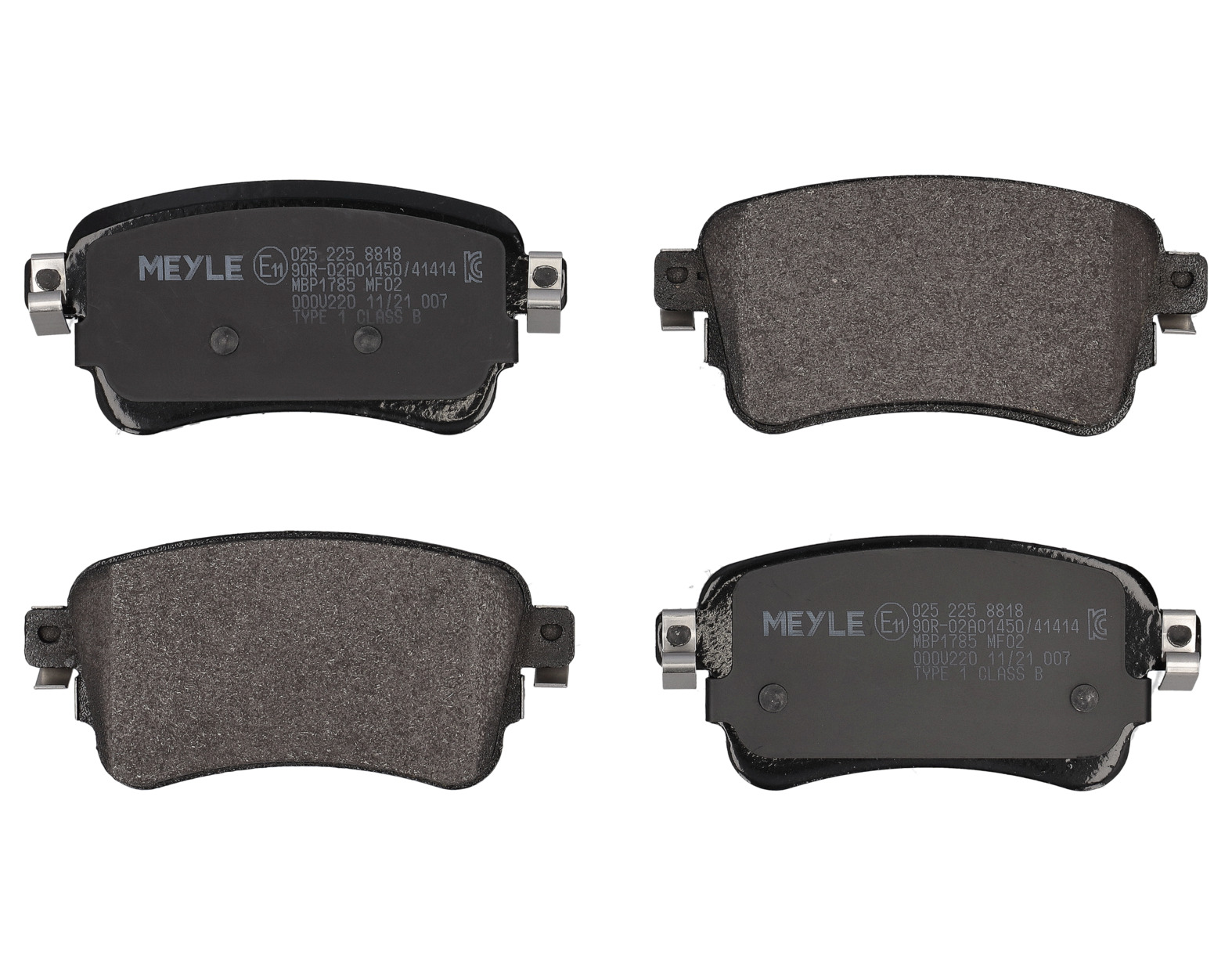 MEYLE Bremseklodser 0252258818 bagaksel for FIAT GENERAL MOTORS OPEL TOYOTA
