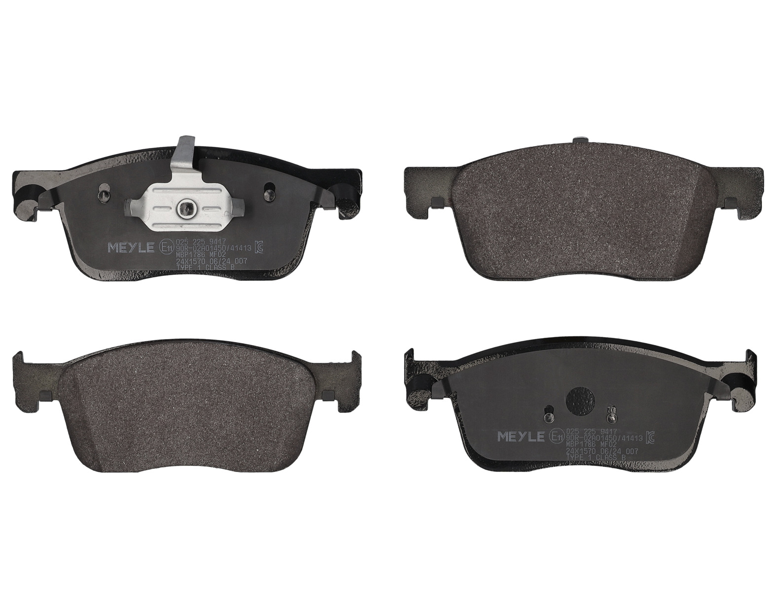 MEYLE Bremseklodser 0252259417 foraksel for FIAT GENERAL MOTORS PEUGEOT TOYOTA