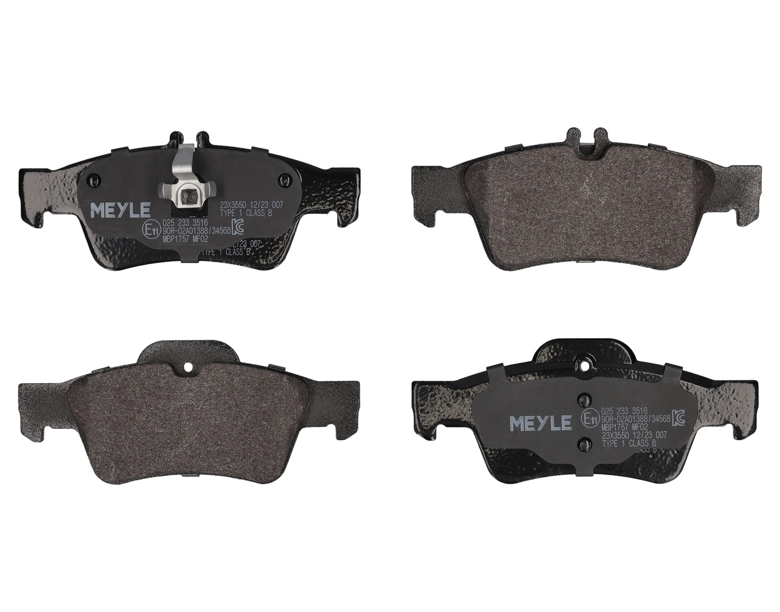 MEYLE Bremseklodser 0252333516 bagaksel for MERCEDES-BENZ
